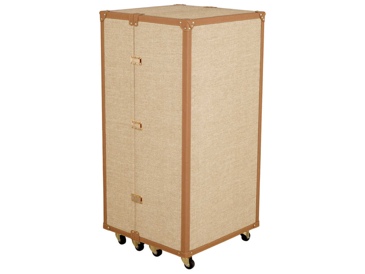 Eichholtz Martini Bianco Rattan Look Bar Cabinet