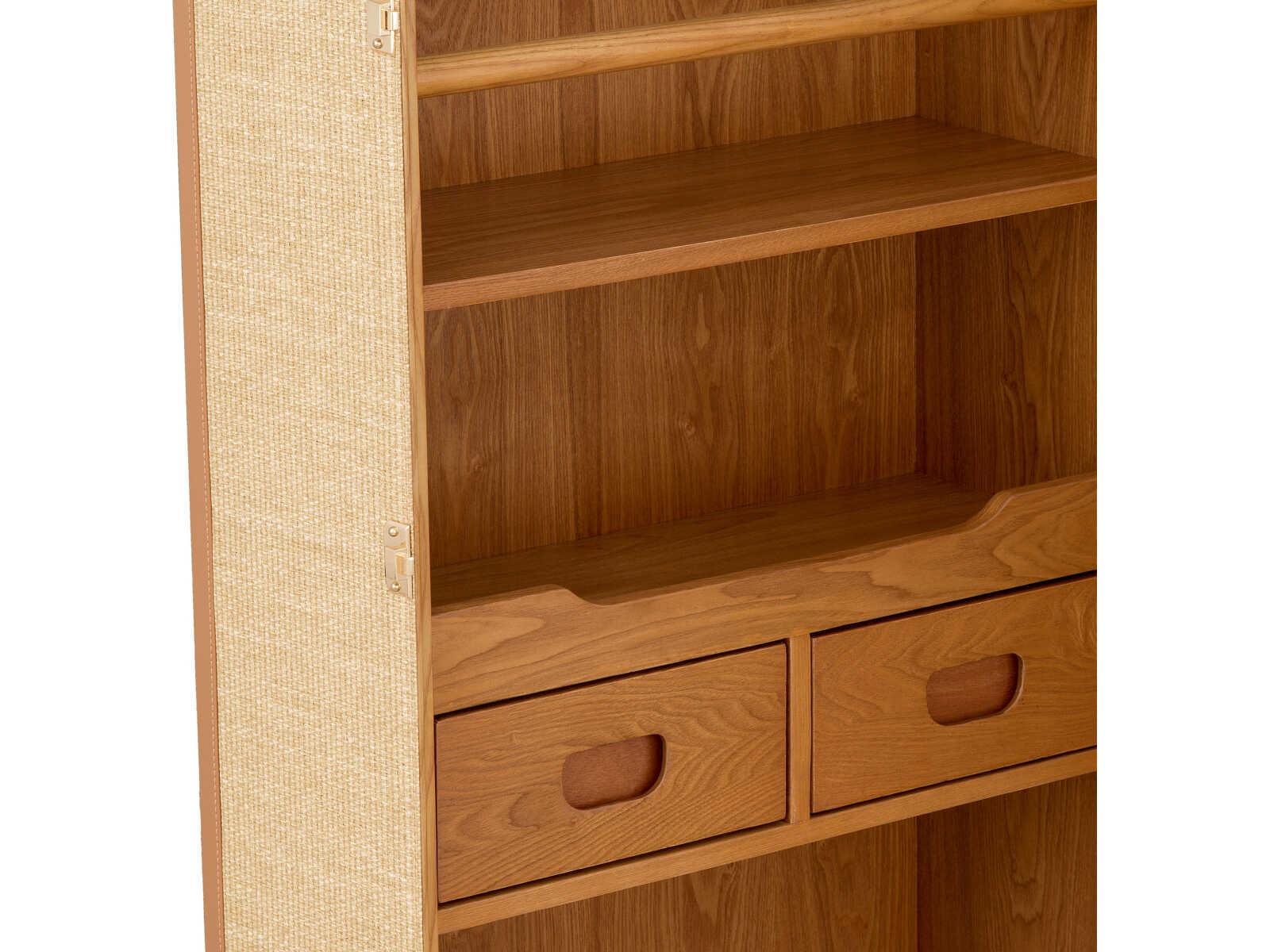 Eichholtz Martini Bianco Rattan Look Bar Cabinet