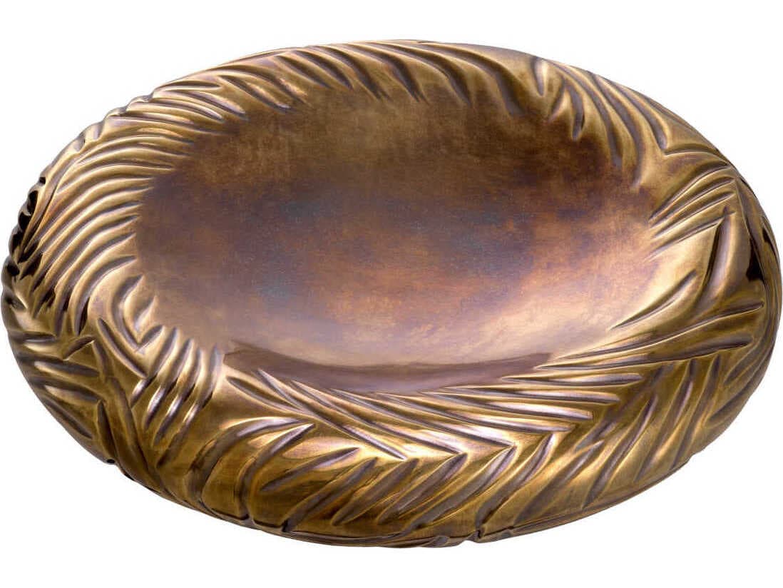 Eichholtz Sandrini Vintage Brass Bowl