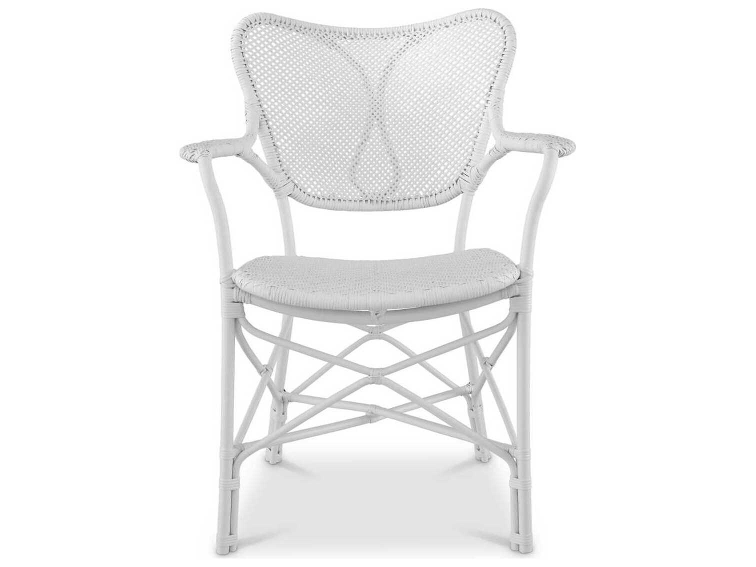 Eichholtz Colony With Arm Matte White Dining Chair