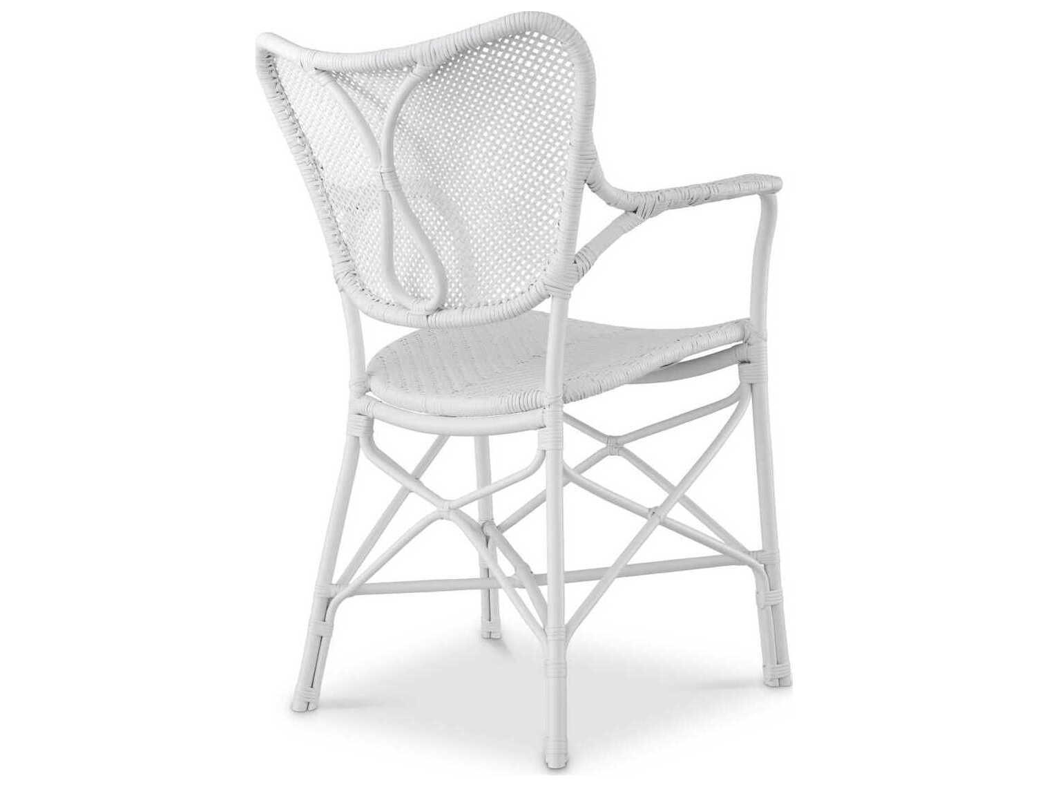 Eichholtz Colony With Arm Matte White Dining Chair