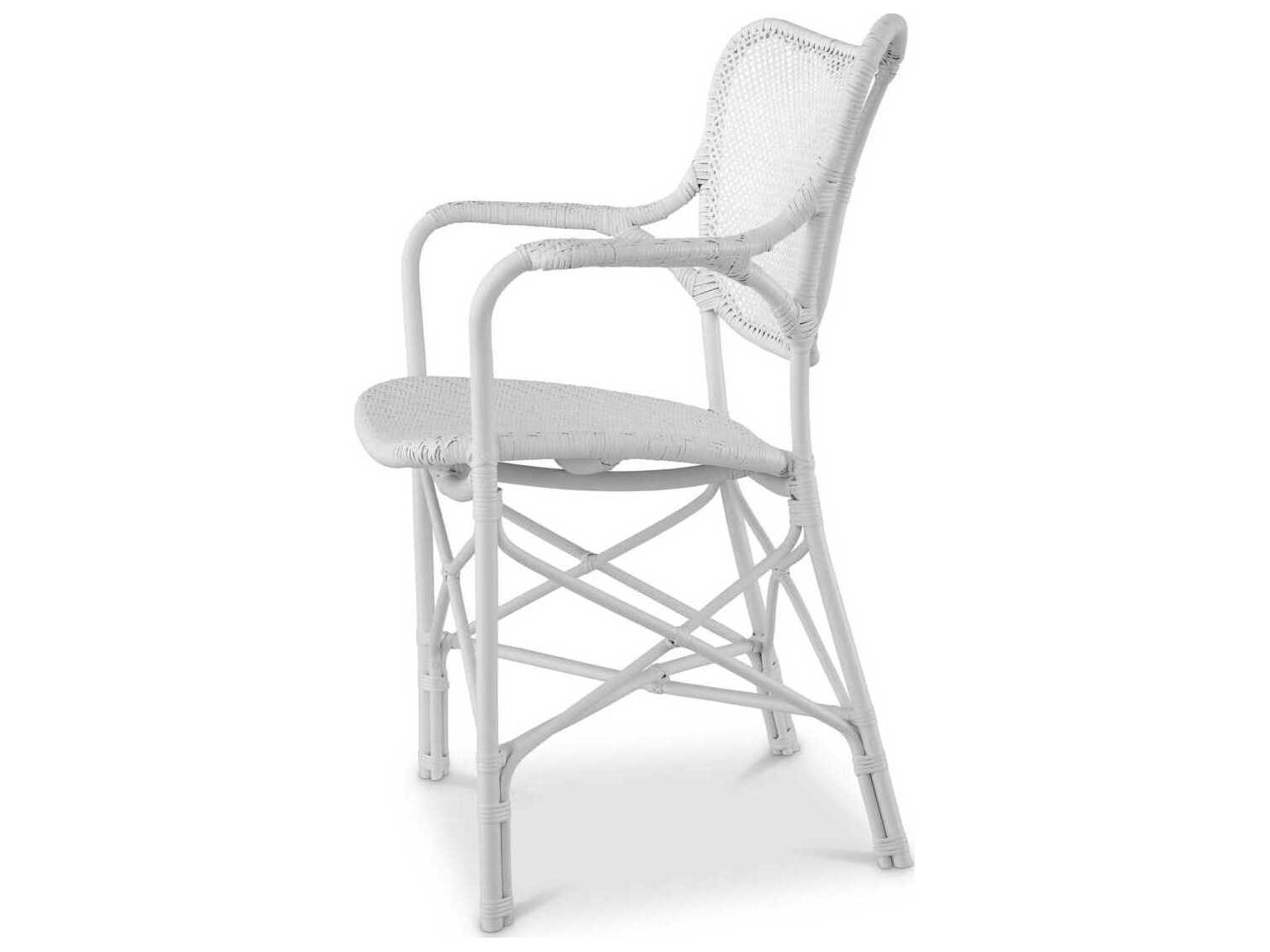 Eichholtz Colony With Arm Matte White Dining Chair