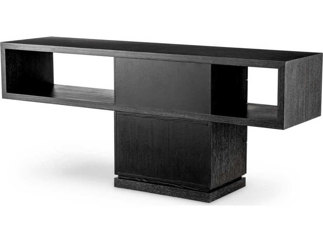 Eichholtz Mantua Charcoal Grey Oak Veneer Console Table
