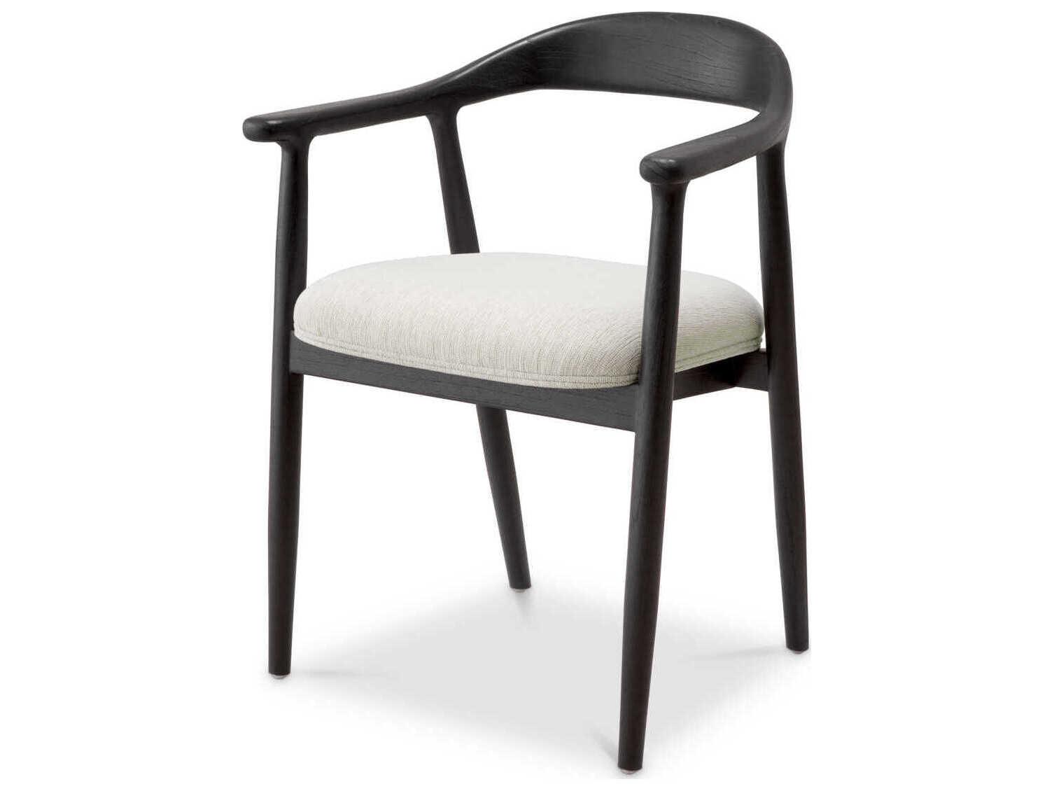 Eichholtz Beale Classic Black Sentier Cream Dining Chair