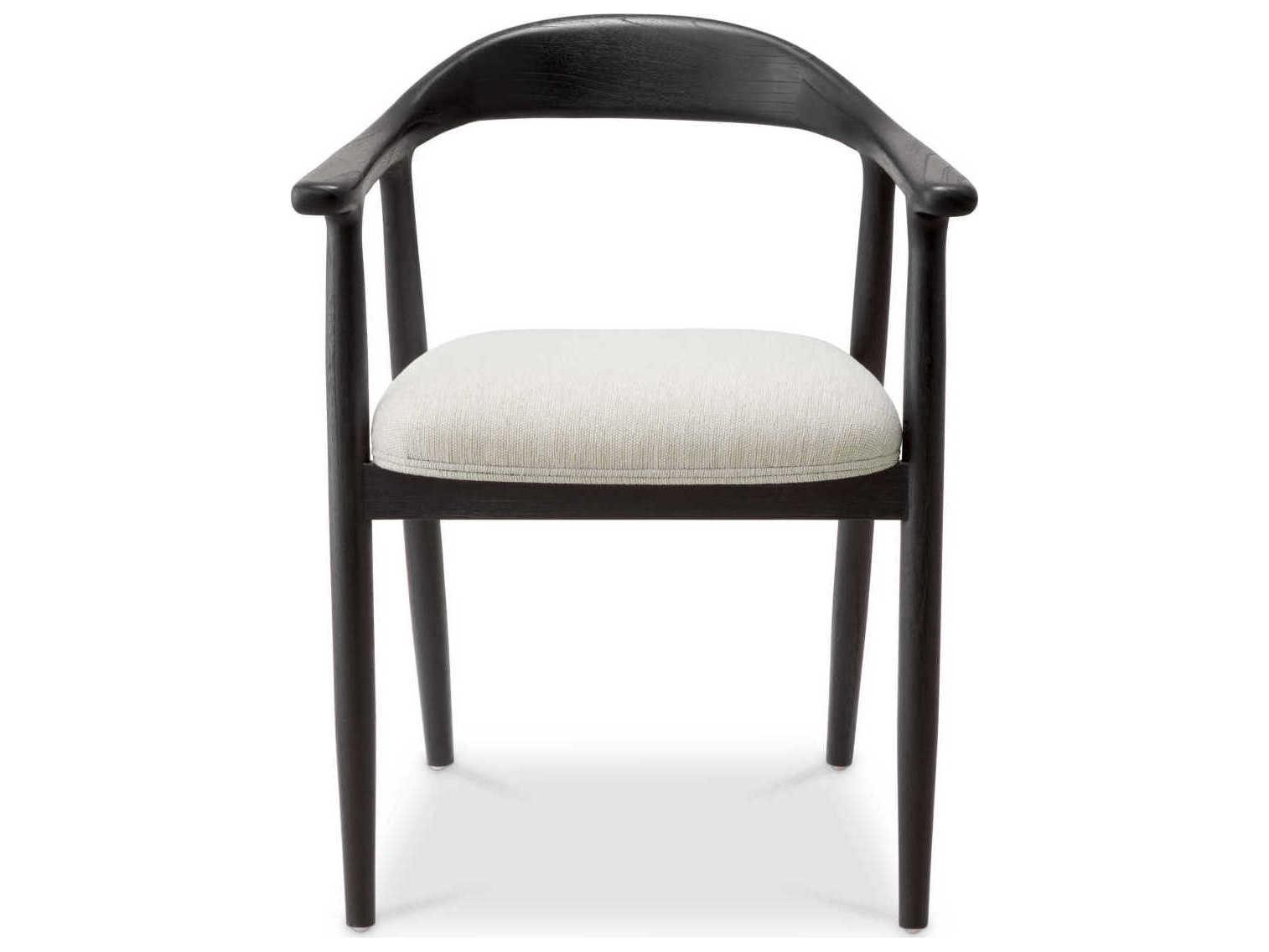 Eichholtz Beale Classic Black Sentier Cream Dining Chair