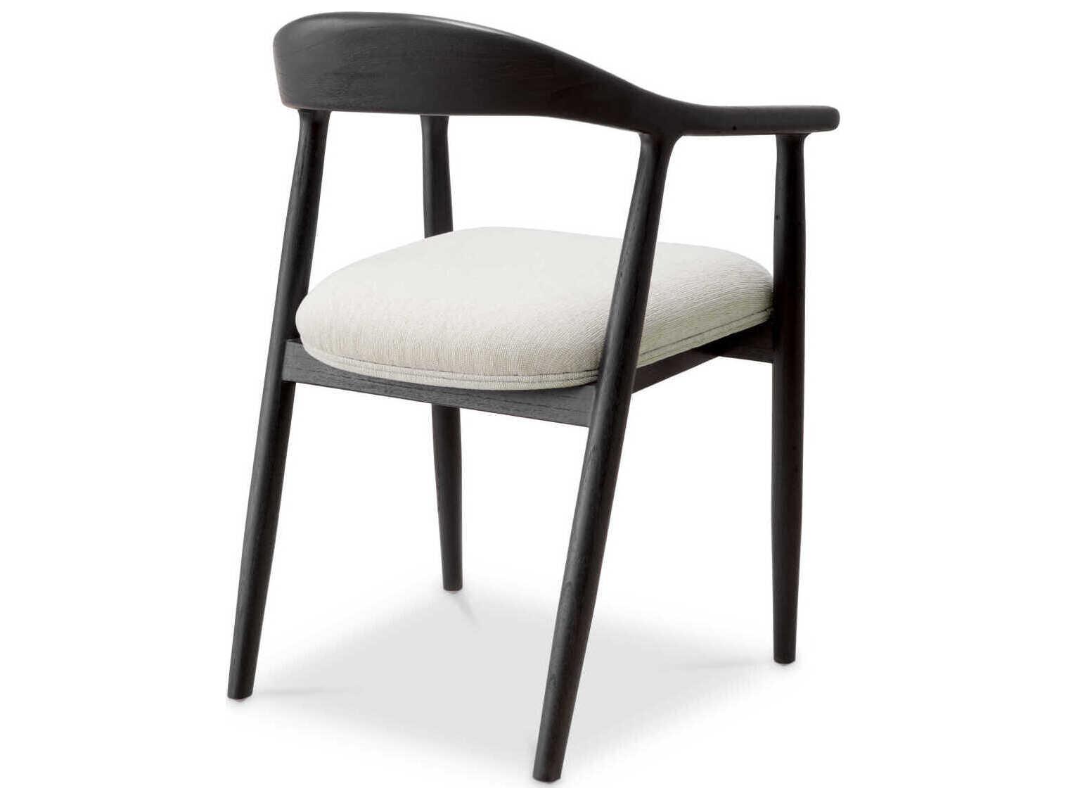 Eichholtz Beale Classic Black Sentier Cream Dining Chair