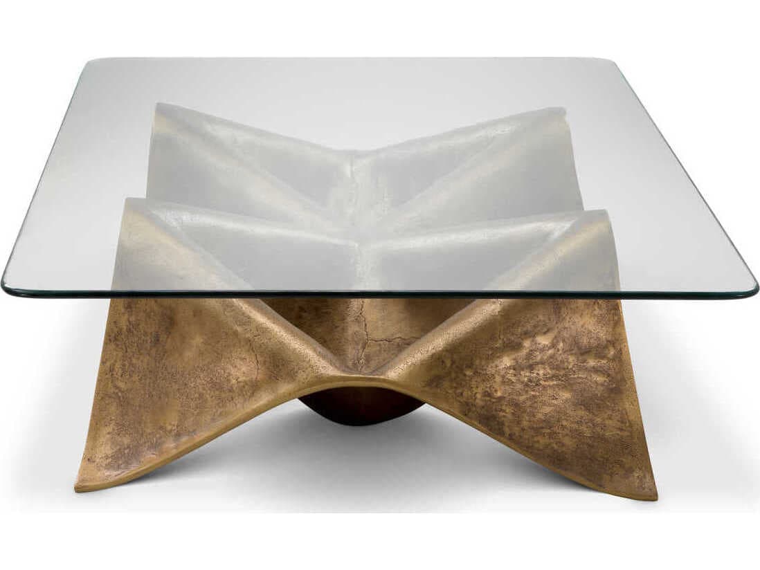 Eichholtz Angelico Vintage Brass Coffee Table