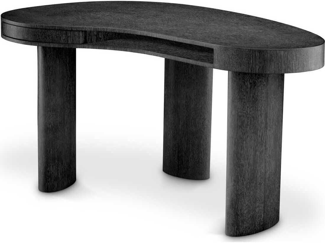 Eichholtz Vence Charcoal Grey Oak Veneer Desk