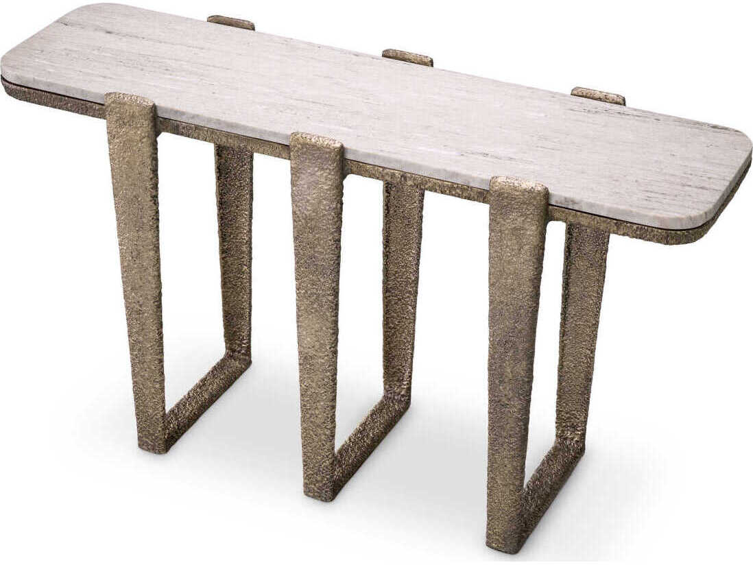 Eichholtz Orinda Antique Brass Console Table