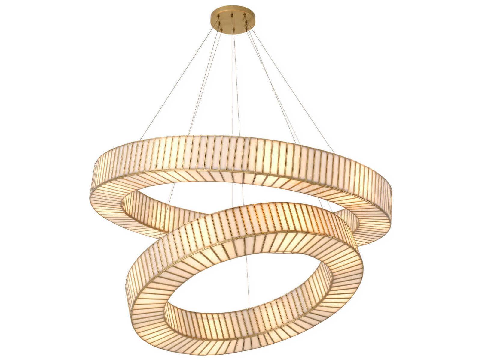 Eichholtz Monari Antique Brass Chandelier