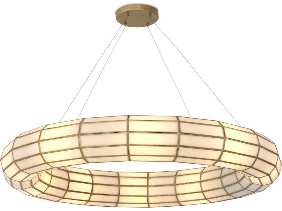 Eichholtz Ronco Antique Brass Chandelier