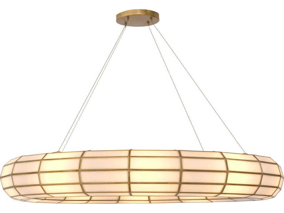 Eichholtz Ronco Antique Brass Chandelier