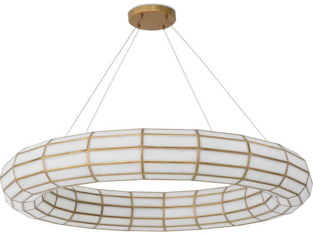 Eichholtz Ronco Antique Brass Chandelier