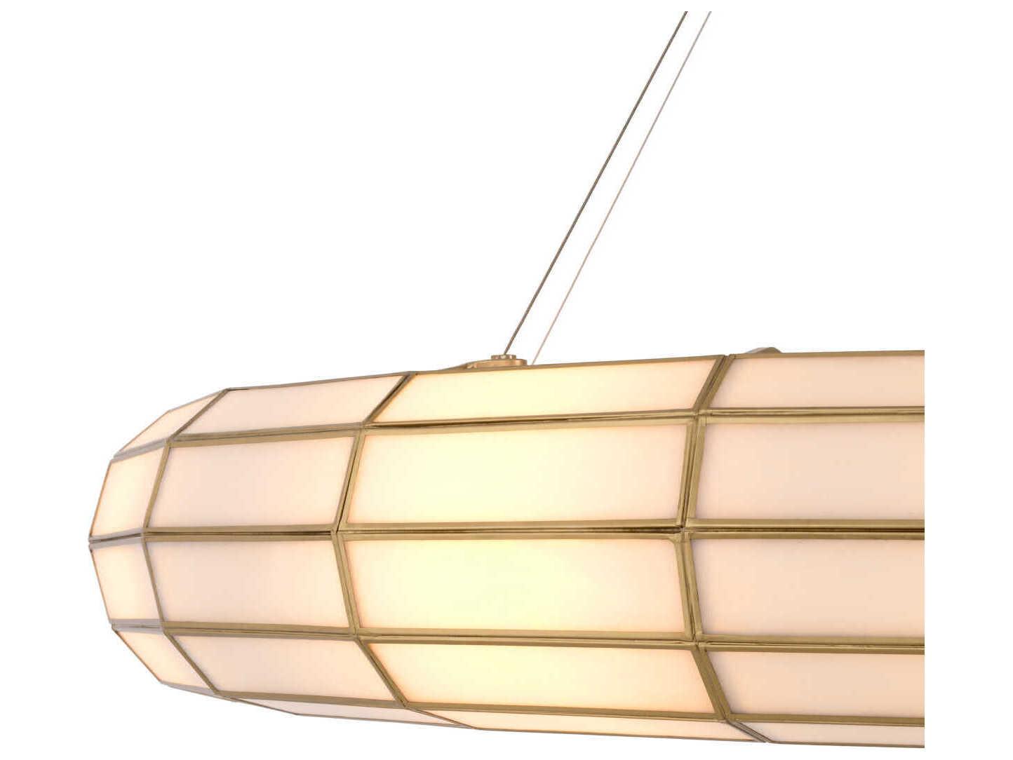 Eichholtz Ronco Antique Brass Chandelier