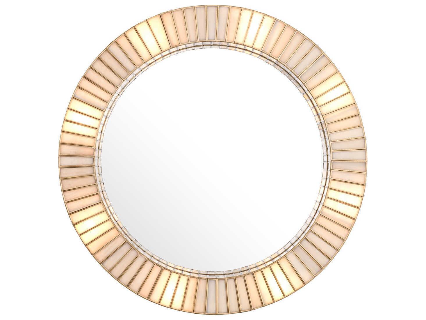 Eichholtz Monari With Light Antique Brass Mirror