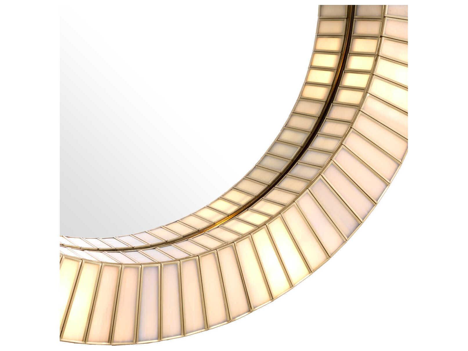 Eichholtz Monari With Light Antique Brass Mirror