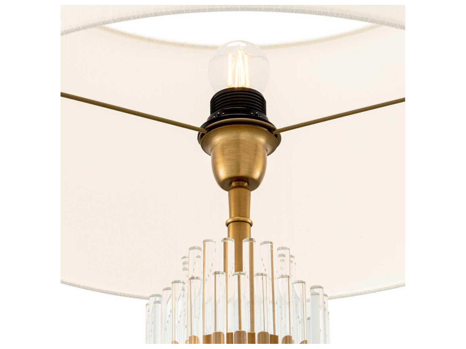 Eichholtz East Antique Brass Incl Shade Table Lamp