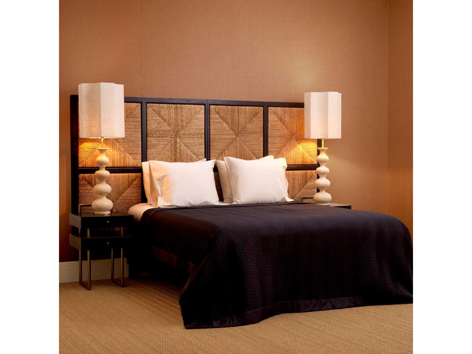 Eichholtz Aruba Classic Black Natural Seagrass Headboard