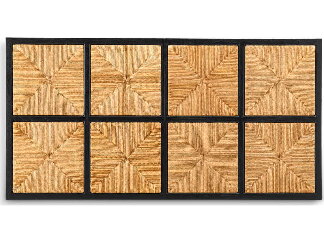 Eichholtz Aruba Classic Black Natural Seagrass Headboard