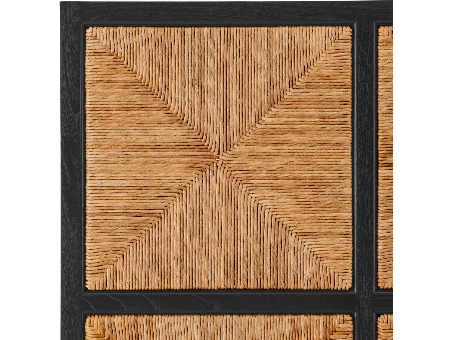 Eichholtz Aruba Classic Black Natural Seagrass Headboard