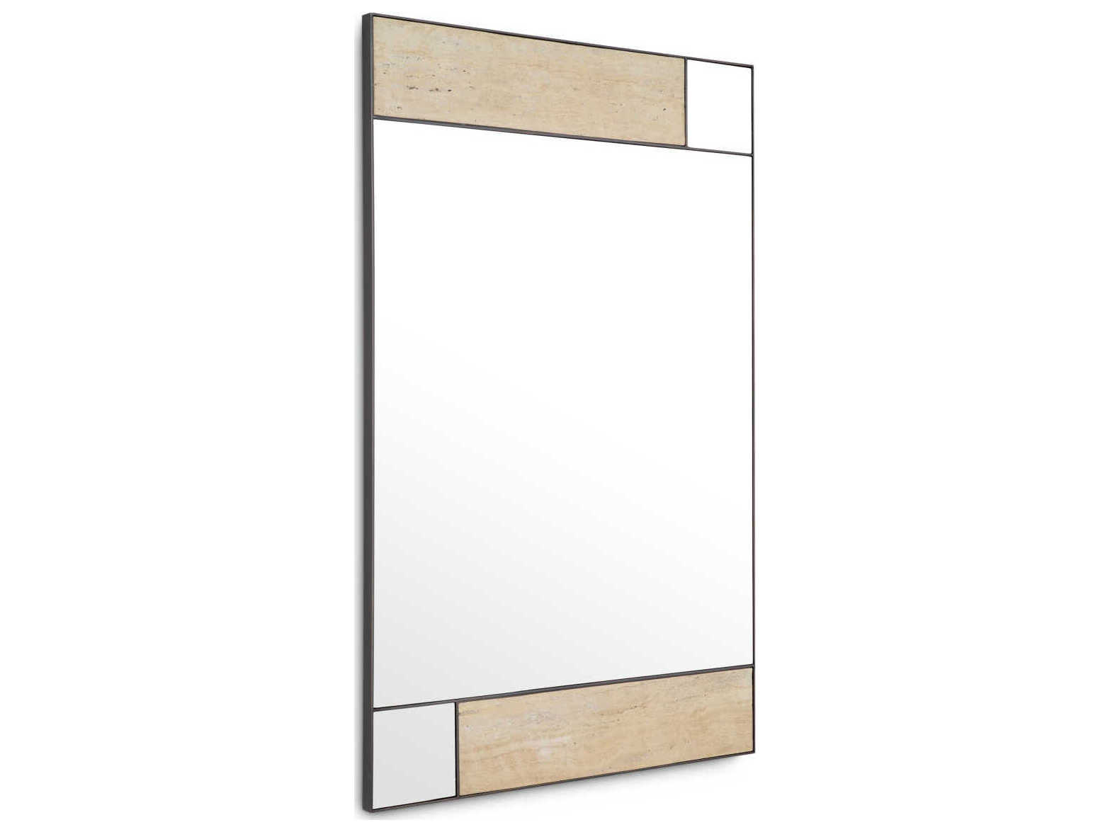 Eichholtz Cosimo Travertine Bronze Mirror