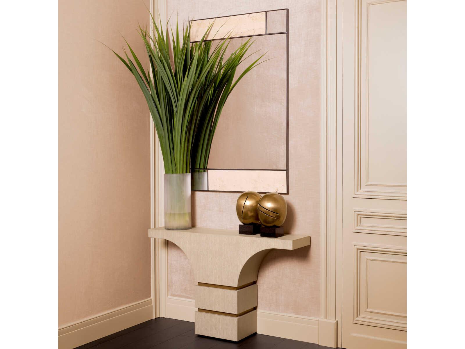 Eichholtz Cosimo Travertine Bronze Mirror