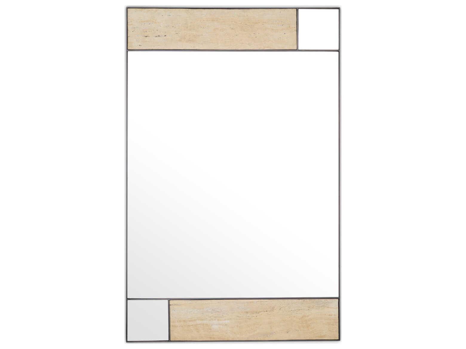 Eichholtz Cosimo Travertine Bronze Mirror