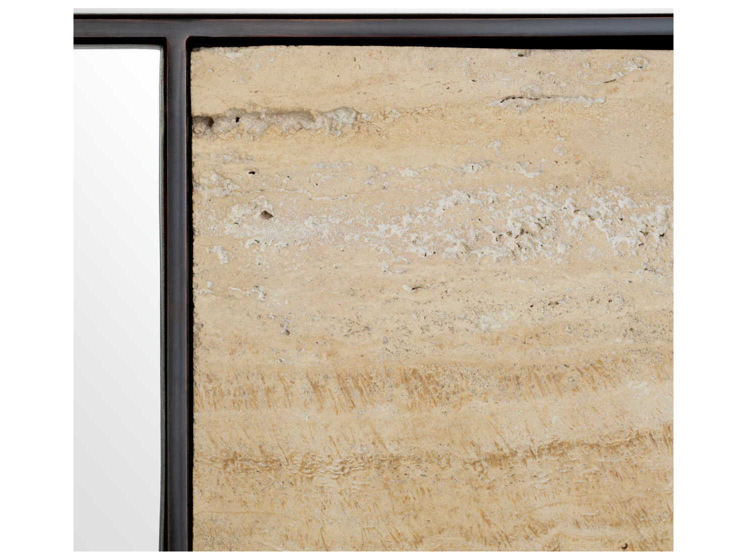 Eichholtz Cosimo Travertine Bronze Mirror