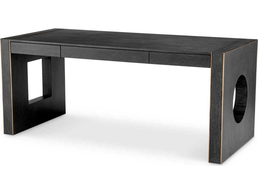 Eichholtz Rovigo Charcoal Grey Oak Veneer Desk