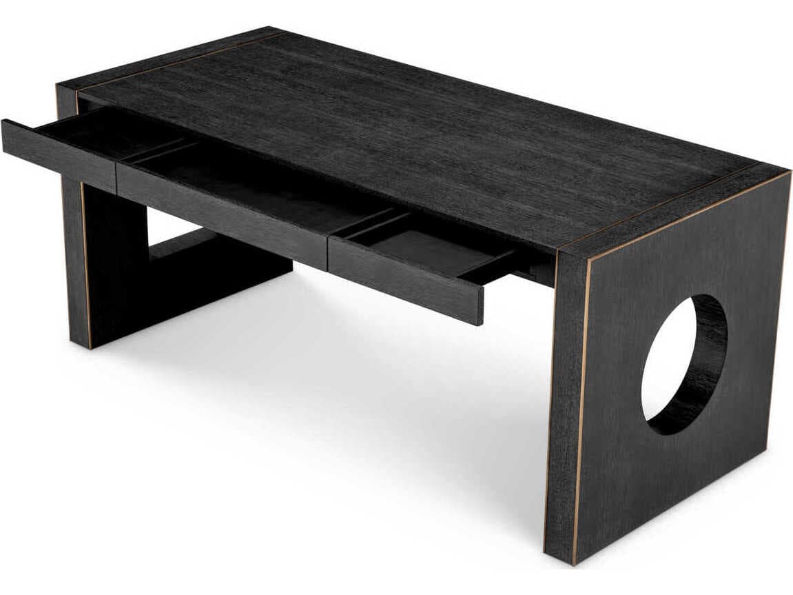 Eichholtz Rovigo Charcoal Grey Oak Veneer Desk