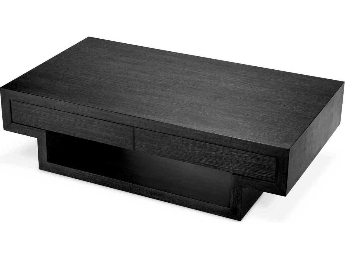 Eichholtz Rialto Charcoal Grey Oak Veneer Coffee Table