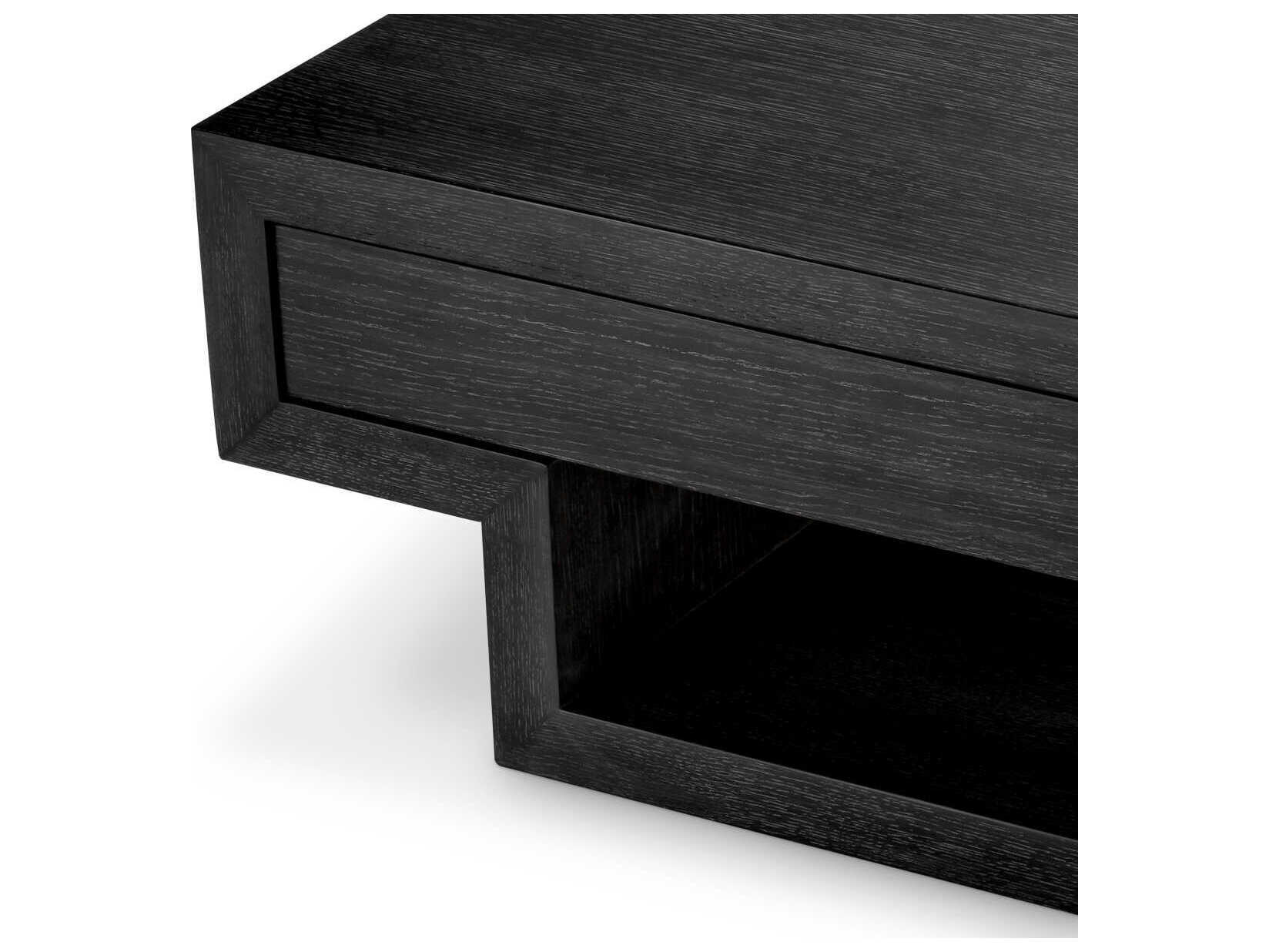 Eichholtz Rialto Charcoal Grey Oak Veneer Coffee Table