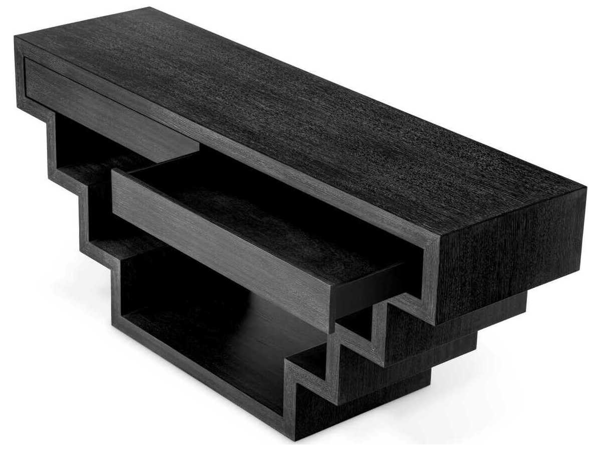 Eichholtz Rialto Charcoal Grey Oak Veneer Console Table