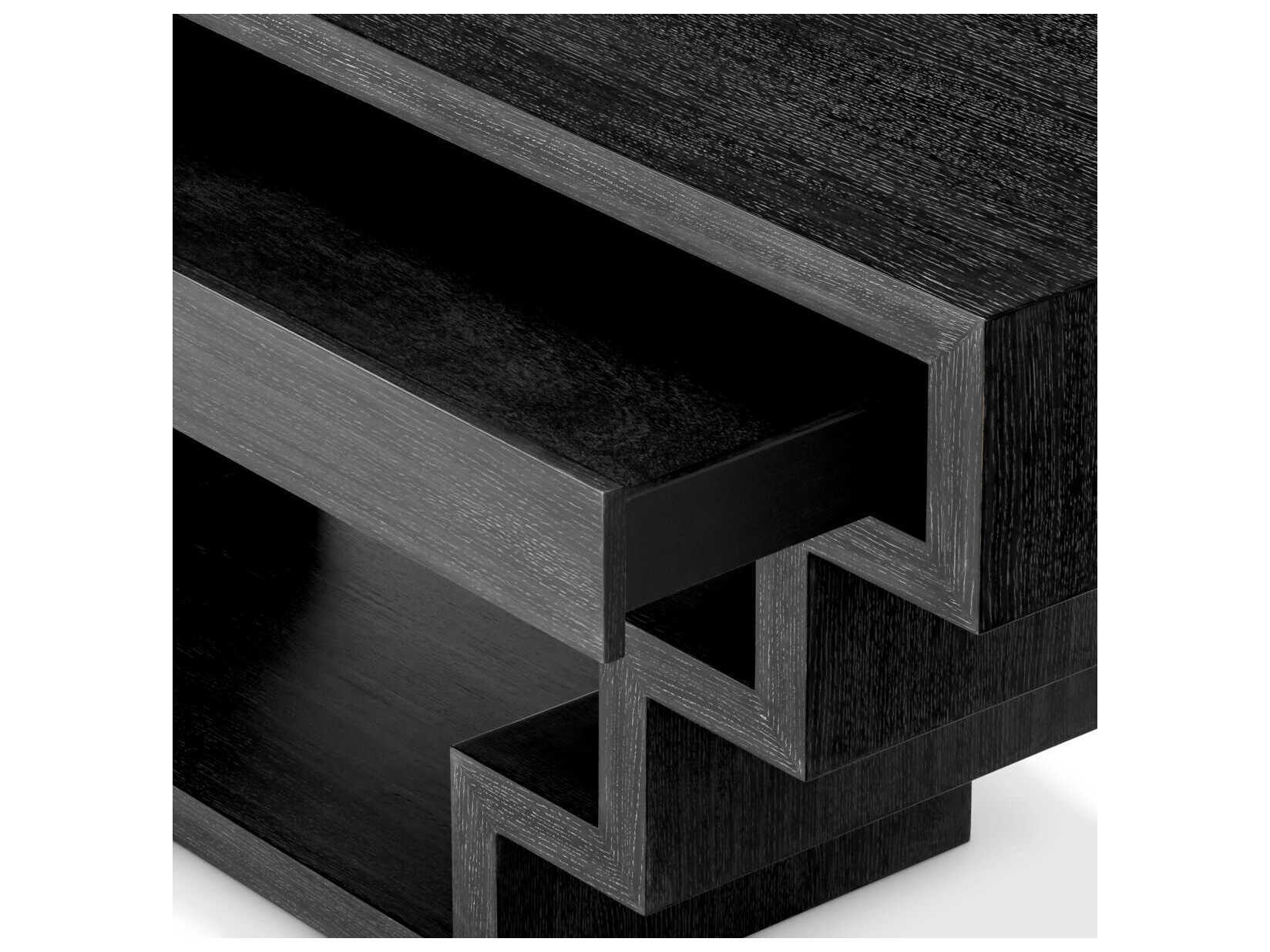 Eichholtz Rialto Charcoal Grey Oak Veneer Console Table