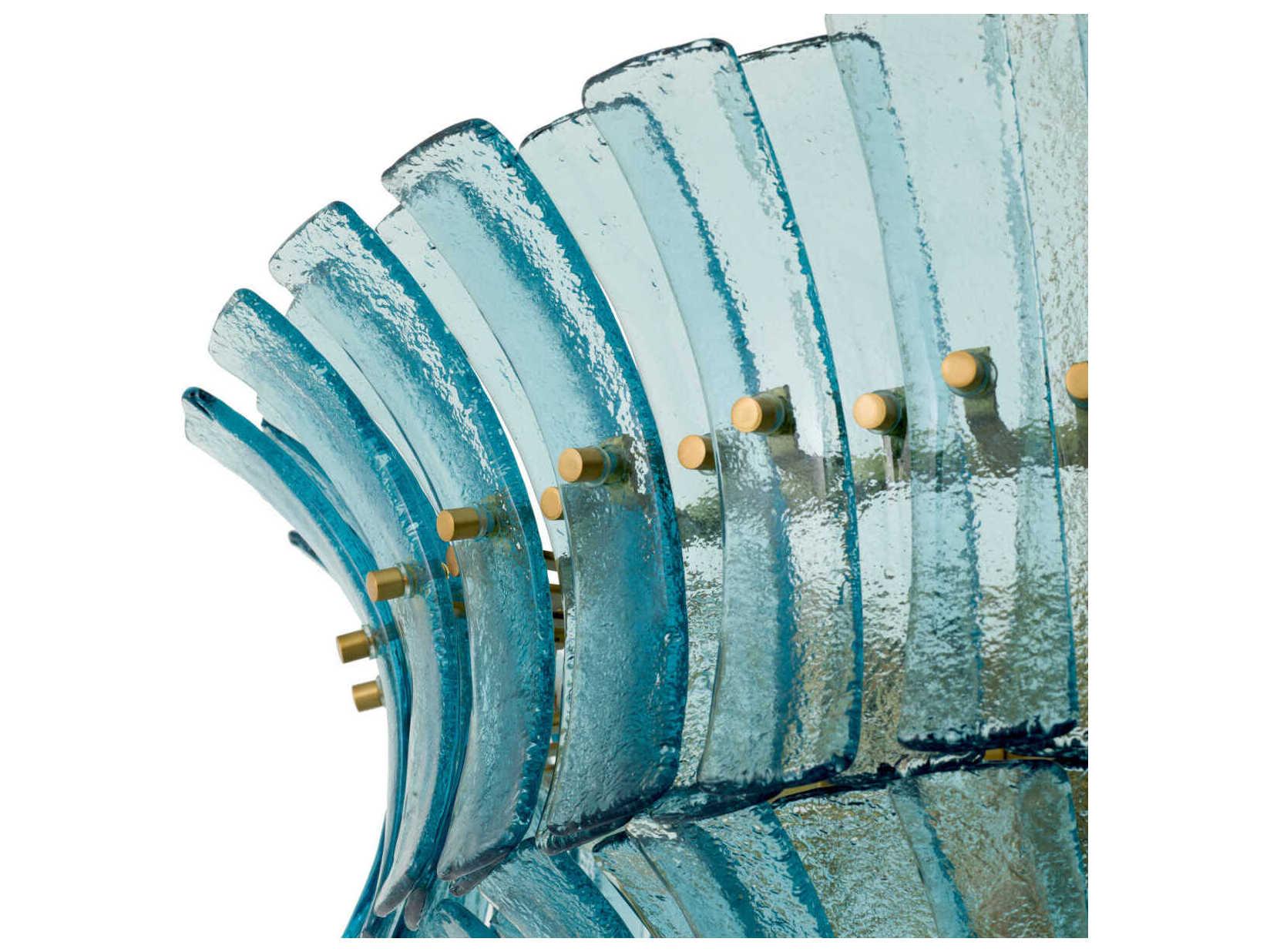 Eichholtz Toscano Blue Glass Chandelier