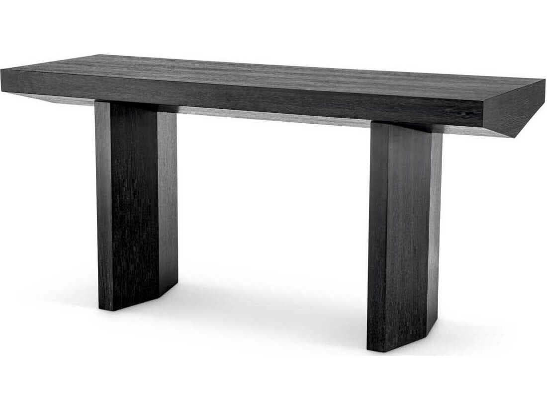 Eichholtz Tiburon Charcoal Grey Oak Veneer Console Table