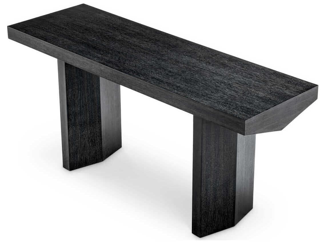 Eichholtz Tiburon Charcoal Grey Oak Veneer Console Table