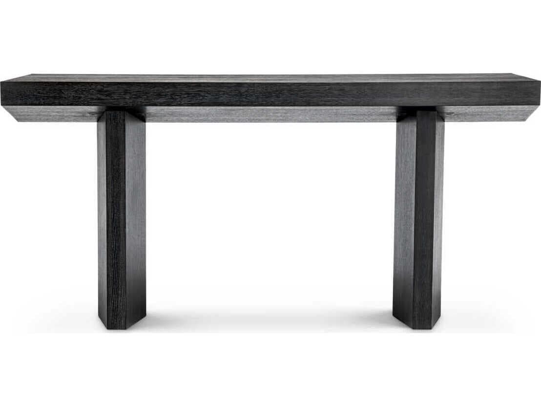 Eichholtz Tiburon Charcoal Grey Oak Veneer Console Table