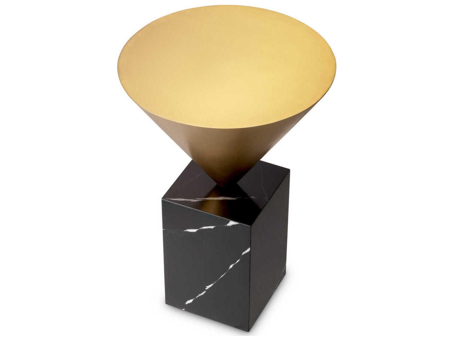 Eichholtz Nota Black Marble Side Table
