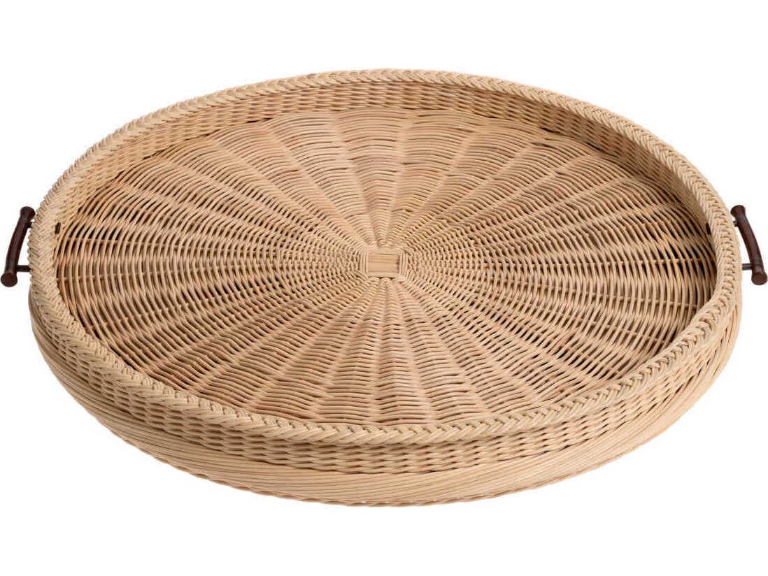 Eichholtz Vimini L Natural Rattan Tray
