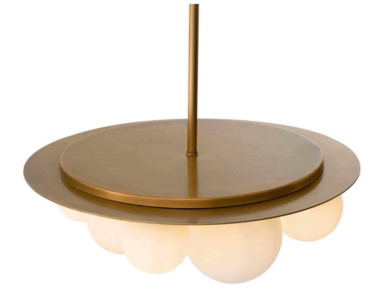 Eichholtz Orsini White Glass Chandelier