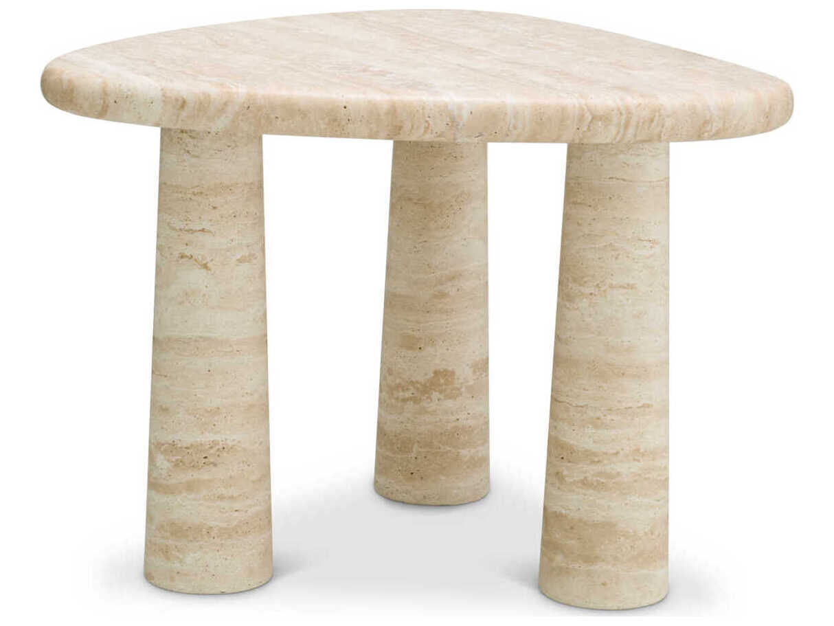 Eichholtz Larino S Travertine Side Table