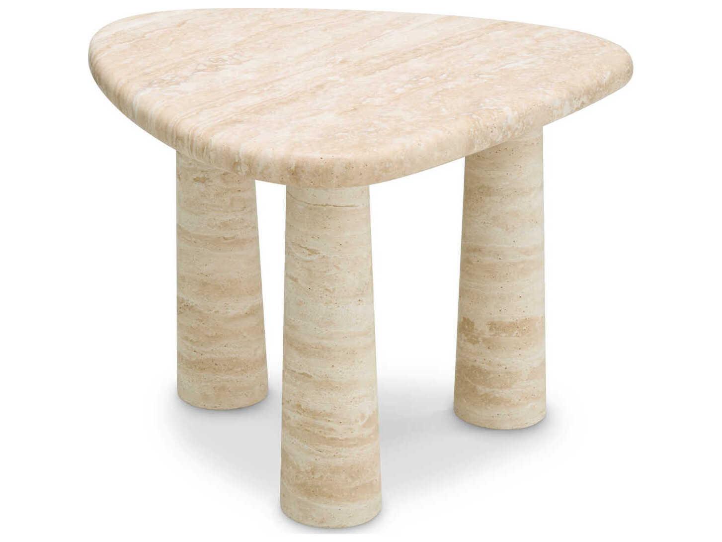 Eichholtz Larino S Travertine Side Table