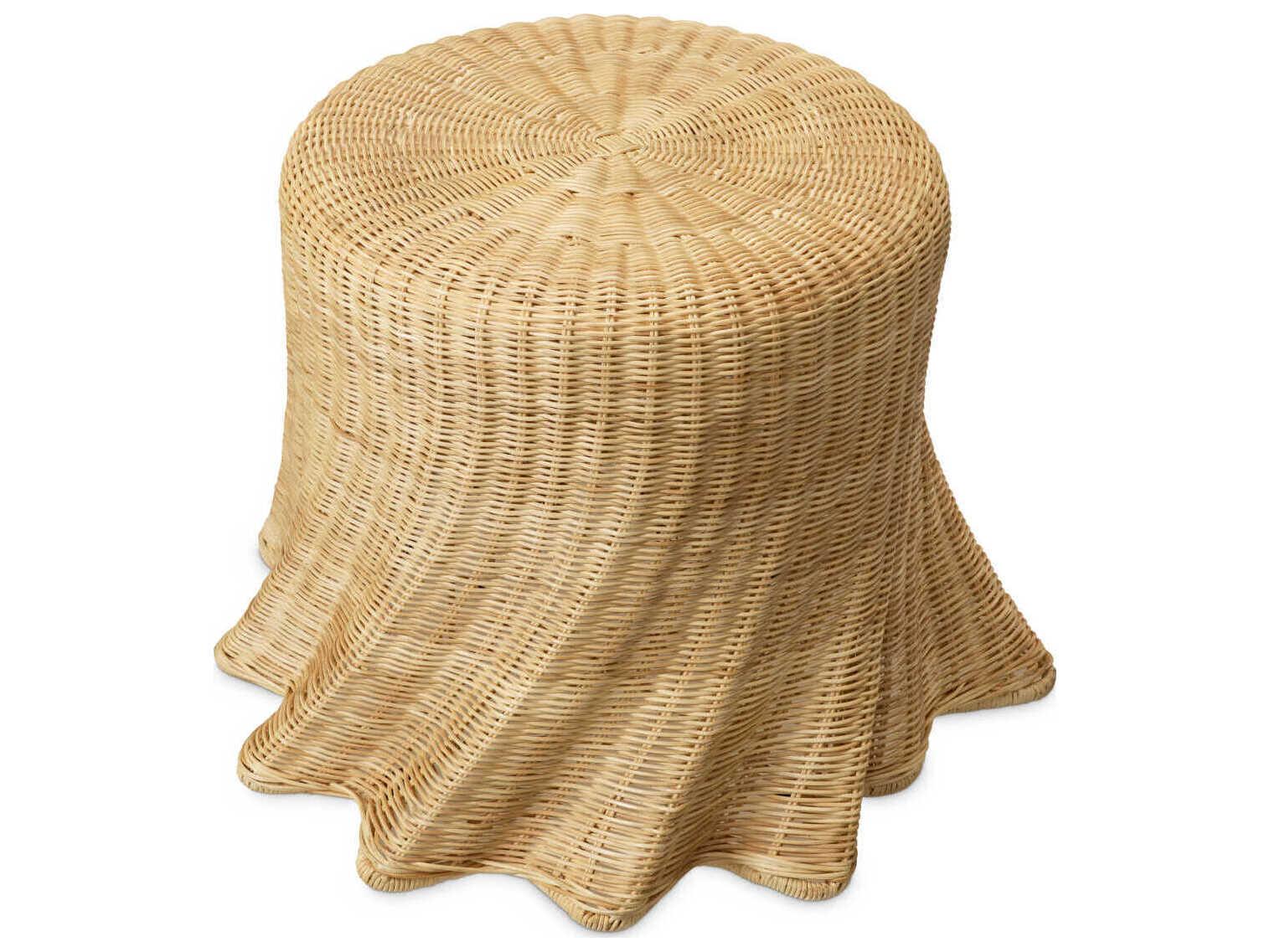 Eichholtz Rolph Natural Rattan Side Table