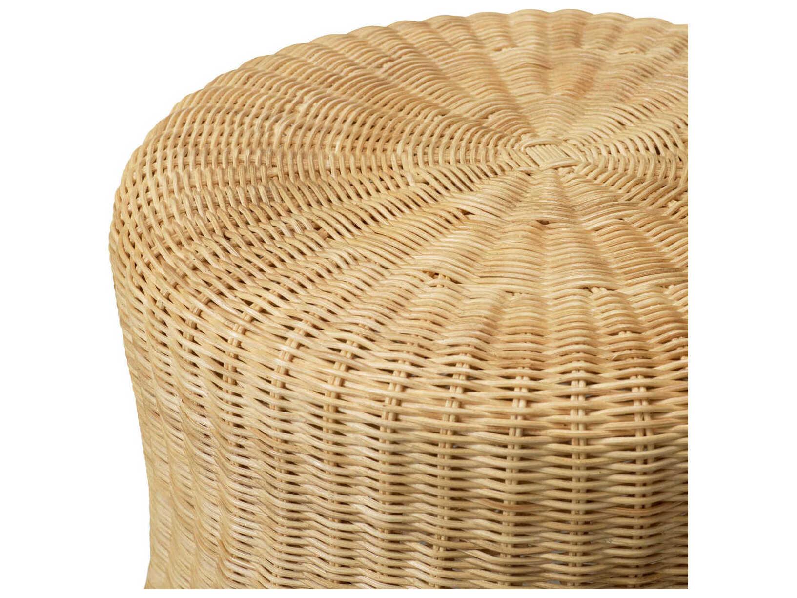 Eichholtz Rolph Natural Rattan Side Table