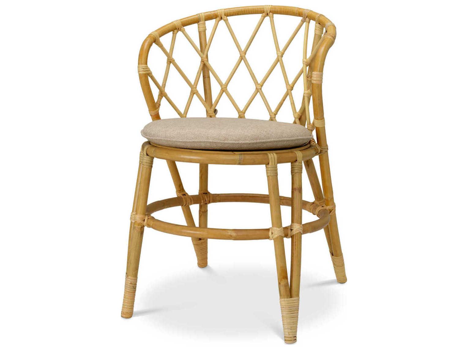 Eichholtz Alvaro Natural Rattan Incl Cushion Dining Chair