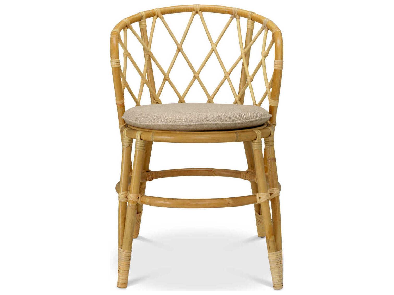 Eichholtz Alvaro Natural Rattan Incl Cushion Dining Chair