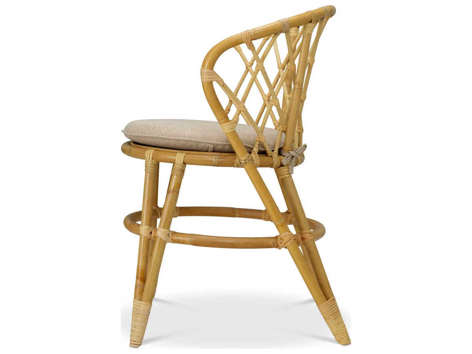 Eichholtz Alvaro Natural Rattan Incl Cushion Dining Chair