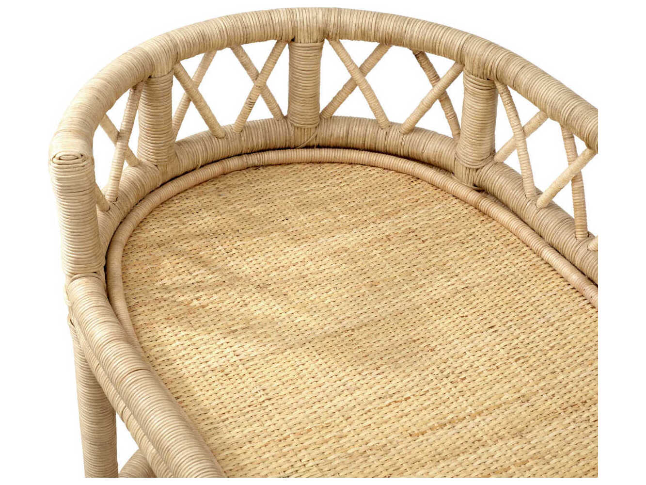 Eichholtz Dorini Natural Rattan Trolley