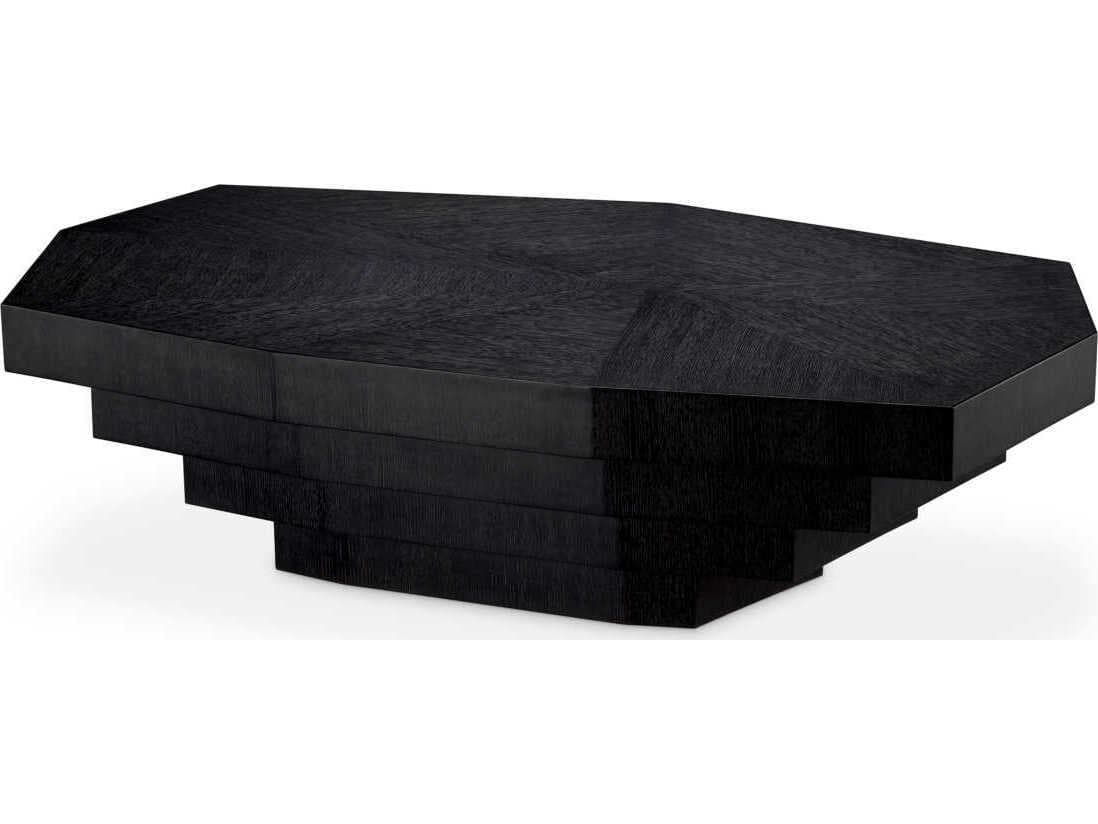 Eichholtz Vezio Charcoal Grey Oak Veneer Coffee Table